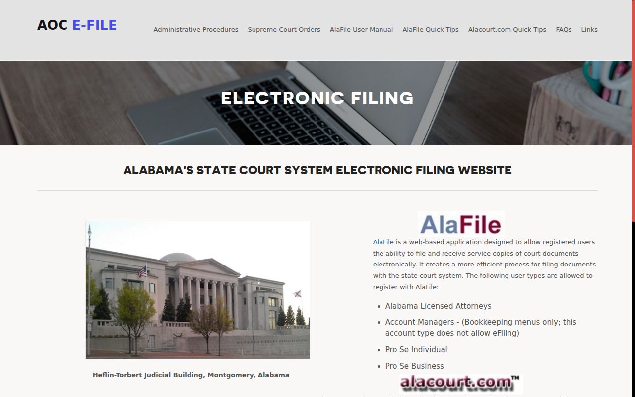 Jackson County court docket Alabama court application map